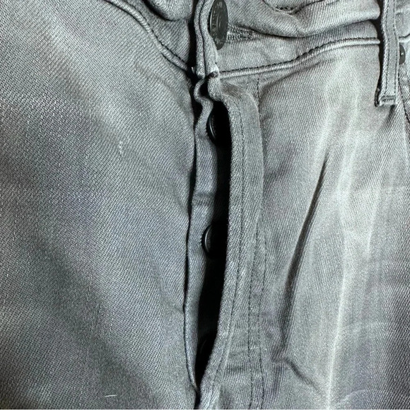 True Religion Mens Gray Rocco Relaxed Skinny Light Distressed Side Stripe Jeans - Picture 7 of 11